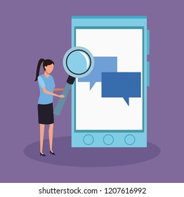 business characters in a presentation