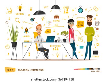 Business characters scene