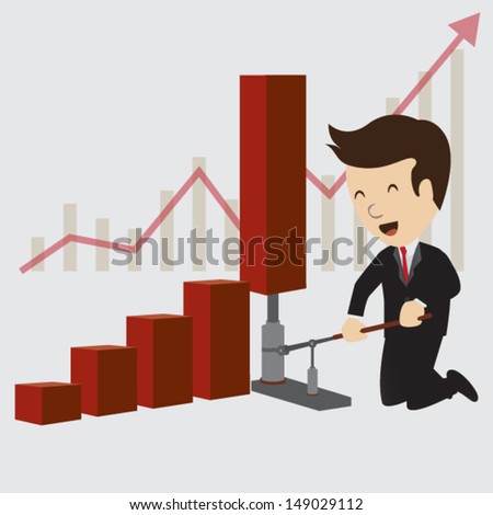 Business chart concepts. Vector