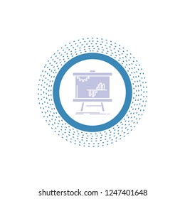 Business, chart, data, graph, stats Glyph Icon. Vector isolated illustration
