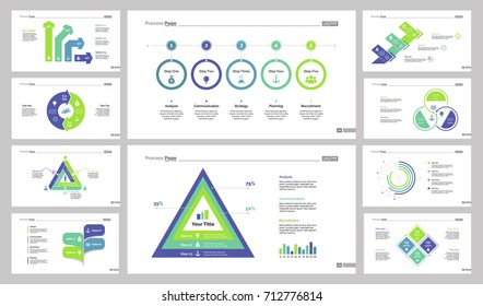 Business chart design set