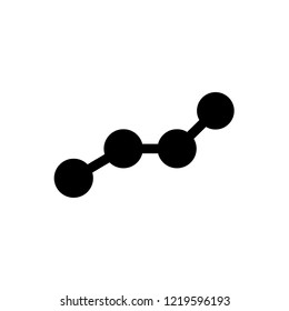 Business Chart Diagram. Vector Progress  Sign Symbol on White Background. EPS 10.