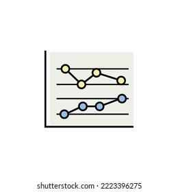 Business chart finance outline icon. Element of finance illustration icon. signs, symbols can be used for web, logo, mobile app, UI, UX