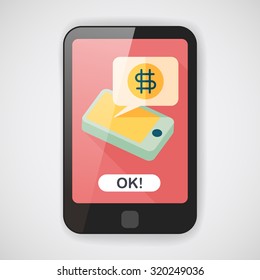 business chart flat icon with long shadow,eps10