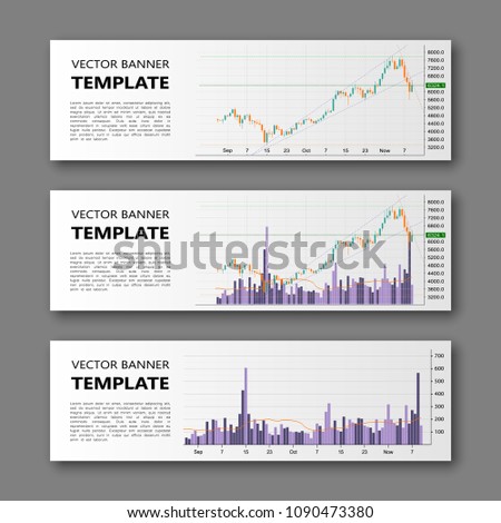 Business Chart Forex Banner Modern Vector Stock Vector Royalty Free - 