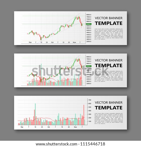 Business Chart Forex Banner Modern Vector Stock Vector Royalty Free - 