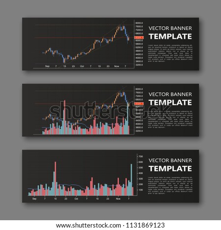 Business Chart Forex Banner Modern Vector Stock Vector Royalty Free - 