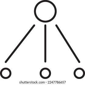 Business chart graph icon. Modern icon in flat style. Vector illustration with business theme. Detailed outline icon