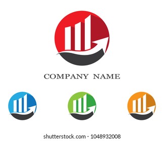 Business chart graph vector icon