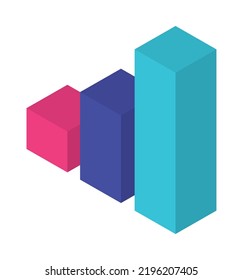 Konjunkturdiagramm-Symbol einzeln