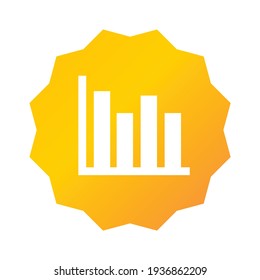 business chart icon. business chart illustration. Flat vector icon. can use for, icon design element, ui, web, app.