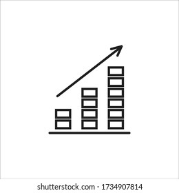 Plantilla de diseño de vectores de iconos de gráficos empresariales