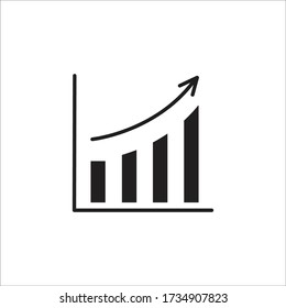 Business Chart Icon Vector Design Template