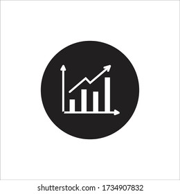 Plantilla de diseño de vectores de iconos de gráficos empresariales