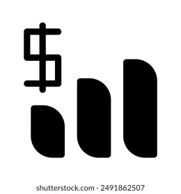 Business Chart Icon Vector Symbol Design Illustration