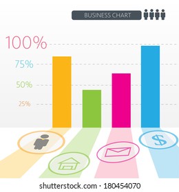 business chart for infographics