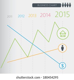 business chart for infographics