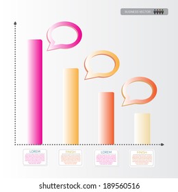 business chart for infographics