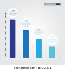 business chart for infographics