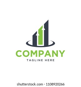 business chart logo design template