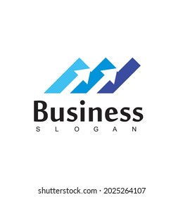 Plantilla de diseño de logotipo de gráfico de negocios