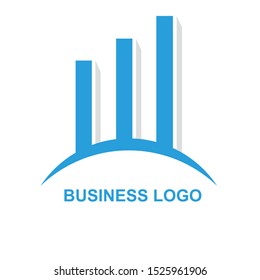 BUSINESS CHART LOGO DESIGN VECTOR