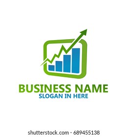 Business Chart Logo Template design