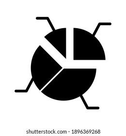 Business, chart, presentation, statistics, pie chart icon vector image. Can also be used for banking and finance. Suitable for use on web apps, mobile apps and print media.