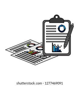 business chart report