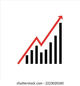 gráfico de negocios en alza