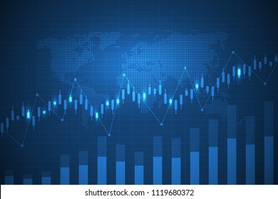 Business Chart Uptrend Line Graph Bar Stock Vector (Royalty Free ...