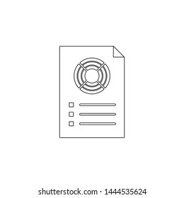 business charts icon. Element of charts for mobile concept and web apps icon. Outline, thin line icon for website design and development, app development