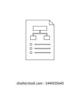 business charts icon. Element of charts for mobile concept and web apps icon. Outline, thin line icon for website design and development, app development