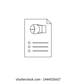 business charts icon. Element of charts for mobile concept and web apps icon. Outline, thin line icon for website design and development, app development