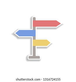 business charts sticker icon. Elements of charts in color icons. Simple icon for websites, web design, mobile app, info graphics
