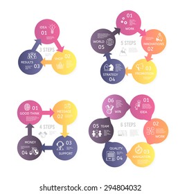 Business charts for various illustrations. 