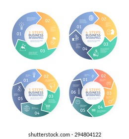 Business charts for various illustrations. 