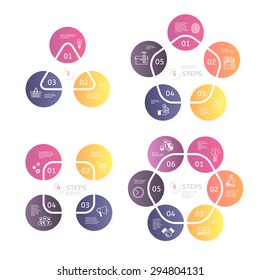 Business charts for various illustrations. 