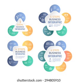 Business charts for various illustrations. 