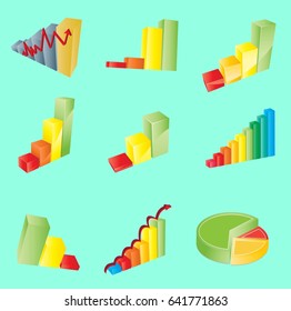 Business Charts Vector Set