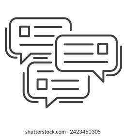 Business Chat, Business Communication, Message, Chat, Vector Icon Design