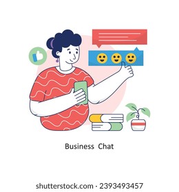 Business  Chat vector Colorful Design illustration. Symbol on White background EPS 10 File