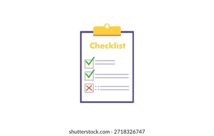 Diseño de Vector de lista de verificación de negocios para su uso.
