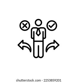 Business Choice icon in vector. Logotype