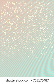 Business Christmas Background. Noble Tender Pink Blue Futuristic Design with Snow Confetti. Vector Holiday Festive Design. Business Christmas Background, Snowfall Confetti, New Year Celebration Banner