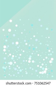 Business Christmas Background. Vector Snowfall Confetti on a Futuristic Minimal Cover. Ad Banner, Winter Sale, New Year, Business Christmas Background. Celebration, Holiday Party Design. Snow Confetti