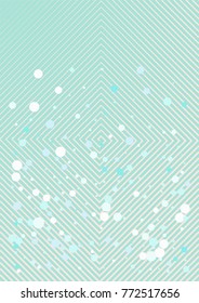 Business Christmas Background. Vector Snowfall Confetti on a Futuristic Minimal Cover. Ad Banner, Winter Sale, New Year, Business Christmas Background. Celebration, Holiday Party Design. Snow Confetti