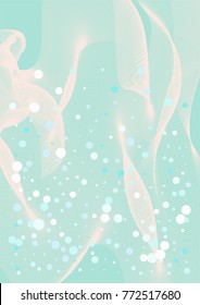 Business Christmas Background. Vector Snowfall Confetti on a Futuristic Minimal Cover. Ad Banner, Winter Sale, New Year, Business Christmas Background. Celebration, Holiday Party Design. Snow Confetti
