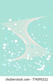 Business Christmas Background. Vector Snowfall Confetti on a Futuristic Minimal Cover. Ad Banner, Winter Sale, New Year, Business Christmas Background. Celebration, Holiday Party Design. Snow Confetti