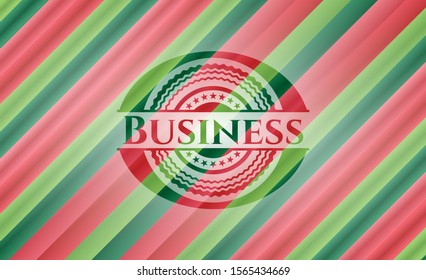 Business christmas emblem background. Vector Illustration. Detailed.